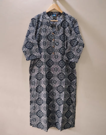 Monochrome Cotton Long Kurta